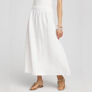 Chico's White Midi Skirt